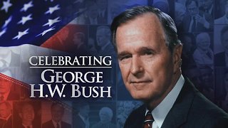 CELEBRATING GEORGE H.W. BUSH | Body of 41st President departs Houston for Washington on Air Force One