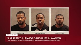 3 arrested in major drug in Warren
