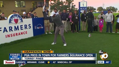 Tiger, other PGA stars take the course ahead of Farmers Insurance Open