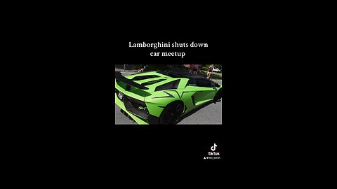 Lamborghini shuts down car meet