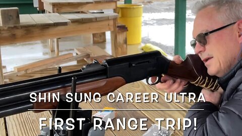 Shin Sung Career ultra 707 9mm (357) PCP air rifle. First range trip after repairs What a beast!