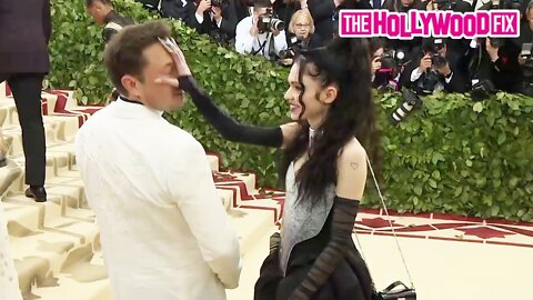 Elon Musk Gets Hit With A Facepalm From Grimes On The Red Carpet At The Met Gala In New York City