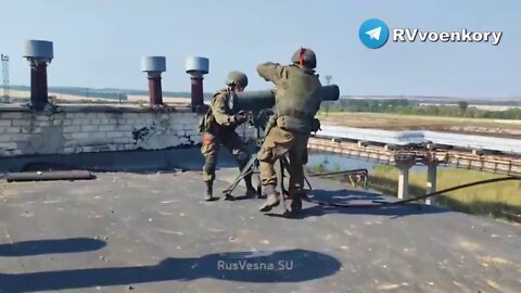 Kornet ATGM crew strikes Ukrainian position near Seversk