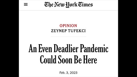 NY Times Says Deadly Pandemic Coming Dark Days Ahead Dont Worry Be Happy How To Survive Apocalypse