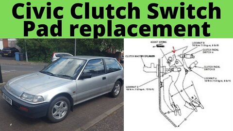 Honda Civic Clutch Pedal Start switch pad alternative replacement
