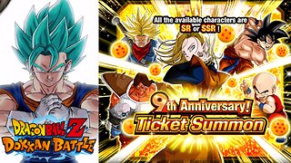 DBZ Dokkan Battle: 9th Anniversary Ticket Summon Banner P1