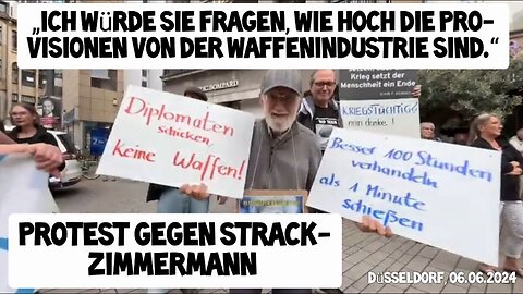 PROTEST gegen Marie-Agnes Strack-Zimmermann:Ob sie noch in den Spiegel gucken kann ?