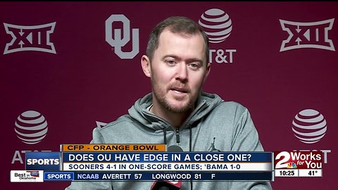 Does Oklahoma have the edge if Orange Bowl matchup with Alabama comes down to the wire?