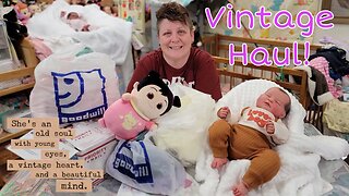 BIG Vintage Baby Clothes Haul| Amazing Thrift Store Finds| Box Opening| nlovewithreborns2011