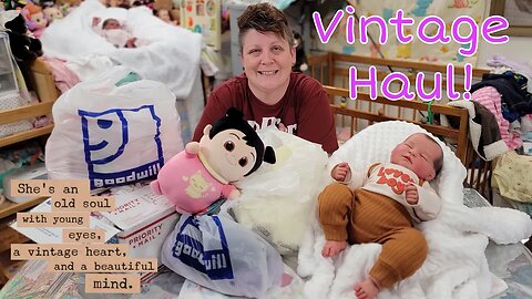 BIG Vintage Baby Clothes Haul| Amazing Thrift Store Finds| Box Opening| nlovewithreborns2011