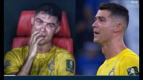 Cristiano Ronaldo Crying Moments vs Al Hilal ｜ Never Seen Crying Him Like This