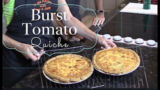 Burst Tomato and Goat Cheese Quiche | Paul and Judy Style