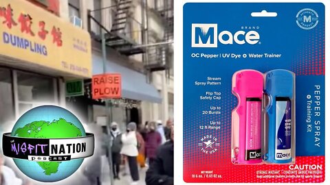 Hundred of NYC Chinatown Residents line up for Mace to stop Epidemic Black-on-Asian Hate Crimes