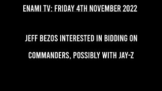 Jeff Bezos interested in bidding on Commanders, possibly with Jay-Z