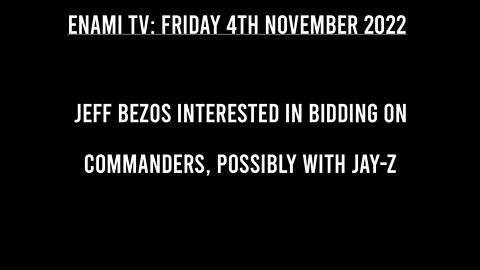 Jeff Bezos interested in bidding on Commanders, possibly with Jay-Z