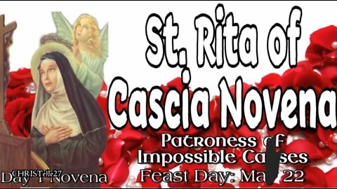 ST. RITA OF CASCIA NOVENA: Day 1 | Patroness of Impossible Causes, Sickness, Marital Problems, Abuse