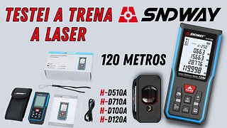 Trena a Laser SNDWAY H-D120A até 120 metros! Unboxing, teste e algumas funções! Compensa?