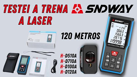 Trena a Laser SNDWAY H-D120A até 120 metros! Unboxing, teste e algumas funções! Compensa?
