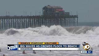 Crowds pack beaches to escape heat