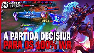 A PARTIDA QUE TROUXE O GLÓRIA 100% DE WR NA SEASON 29 | MLBB