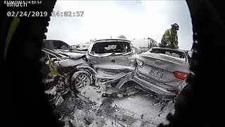 Police body cam video shows Sunnday accident on I-41
