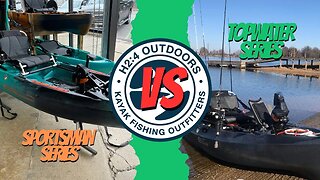 Old Town Sportsman vs Topwater, the difference might surprise you…#kayakfishing #oldtownkayak