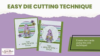 Easy Die Cutting Technique - Friendly Gnomes (Stampin' Up!)