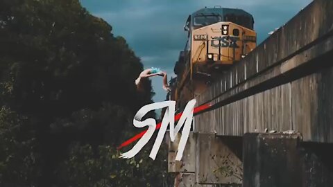 Train almost hits me while bridge jumping