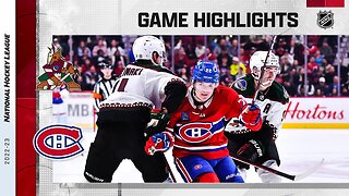 NHL Highlights | Coyotes vs. Canadiens - October 20, 2022