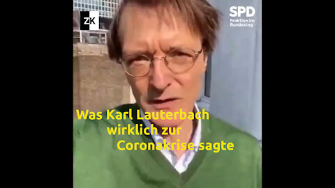 Was Karl Lauterbach am Anfang wirklich zur Coronakrise sagte