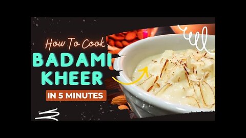Badami Kheer Recipe | Healthy Almond Porridge Dessert | Kunda Badam Payasam [Rabi ul Awwal Special]