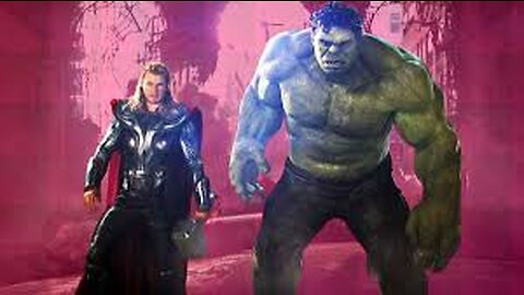Thor vs Hulk fighting scean Avengers