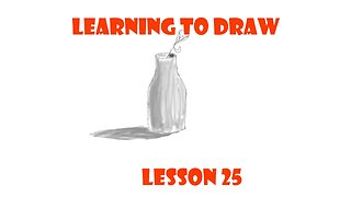 Learning to Draw: A flower in a vase (Lesson 25)