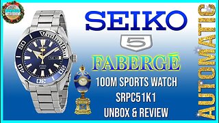 New Seiko Nickname! | Seiko 5 Fabergé 100m Automatic Sports Watch SRPC51K1 Unbox & Review