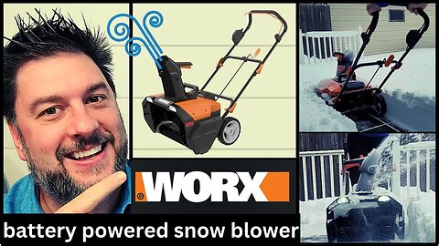 ❄️ WORX 40V 20" Cordless Snow Blower. Worx Battery powered snow blower [477] ❄️