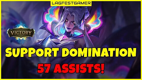 Support Domination - 57 Assists! - Morgana League of Legends ARAM Gameplay