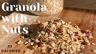 Healthy No Sugar Added Granola Recipe with Oats for Yogurt