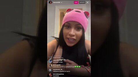 CARDI B IG LIVE: Cardi B Defends The Groovin Gorilla **NOT CLICKBAIT** (21/02/23) pT.1