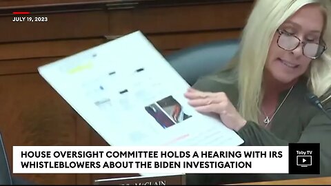 Marjorie Taylor Greene Showcases Explicit Hunter Biden Laptop Photos At IRS Whistleblower Hearing