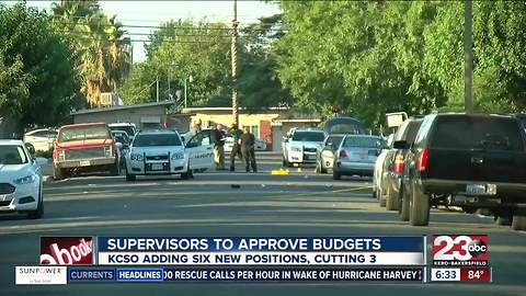 The Board of Supervisors scheduled to review budgets- will include KCSO's
