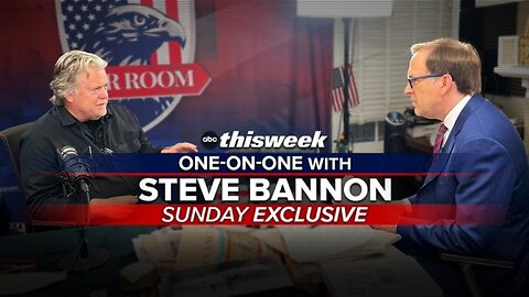 ABC Sunday Exclusive: This Week One-On-One with Steve Bannon