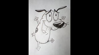 How to Draw Courage from Courage the Cowardly Dog