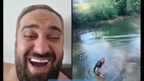 Doru bomba de pe pod cu Feraru pe live TikTok