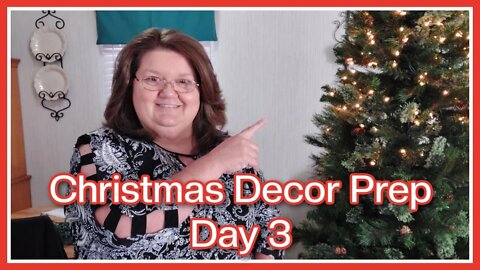 Christmas Decor Prep Day 3 | Putting Lights On My Tree