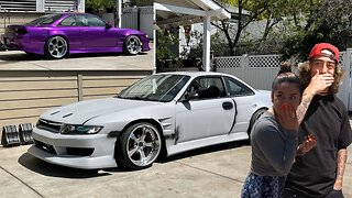 TOTALLY TRANSFORMED A PRIMERED S14 | Nissan Silvia & Honda Odyssey Purple Candy FUSION