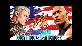 WWE 2K24 Cody Rhodes vs The rock PS5 Gameplay