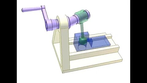 3342 Spatial slider crank mechanism 2