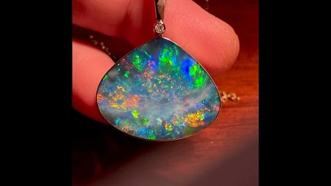 Genuine GALAXY Opal Pendant.