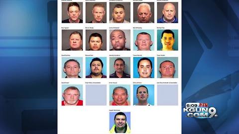 PD: 21 men arrested in Mesa prostitution bust