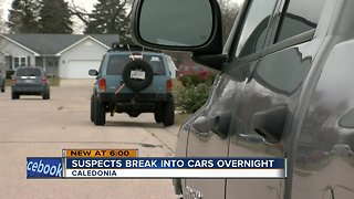 Caught on Camera: String of vehicle break-ins in Caledonia